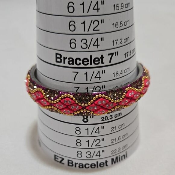 Rhinestone Bangle Bracelet - Picture 2 of 4
